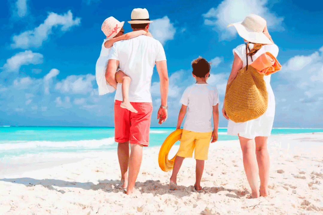 familia-praia